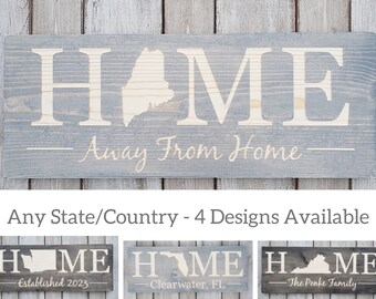 Maine Sign, Home Sweet Home, Maine Decor, Maine, Maine Love, Maine Home Decor, Rustic Decor, Home Decor, State Art, 9x24