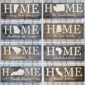 Engraved Vermont State Sign, Rustic Home Decor, Customizable Bild 8