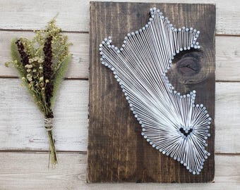 Peru String Art sign, Peru Wall Art, Peru Nail Art Sign, Custom Sign, Rustic Decor, Wood Wall Art, 9x13, 16x24