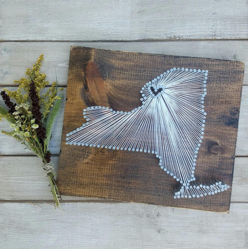 DIY New York String Art Kit, Custom State Sign, NY Home Decor image 9