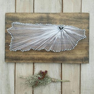 Puerto Rico String Art, Wood Decor, Pride Gift