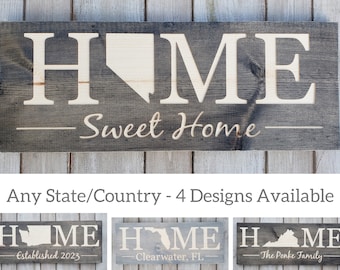 Nevada Sign, Home Sweet Home, Nevada Decor, Nevada, Nevada Love, Nevada Home Decor, Rustic Decor, Home Decor, State Art, 9x24