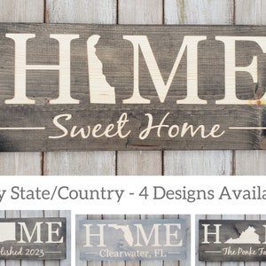 Delaware Home Sweet Home, Delaware Sign, Delaware Decor, Delaware, Delaware Love, Delaware Home Decor, Rustic Decor, Home Decor, 9x24
