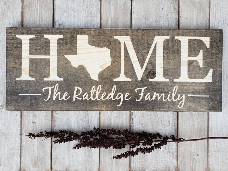 Texas Sign Home Sweet Home Texas Decor Texas Texas Love Etsy
