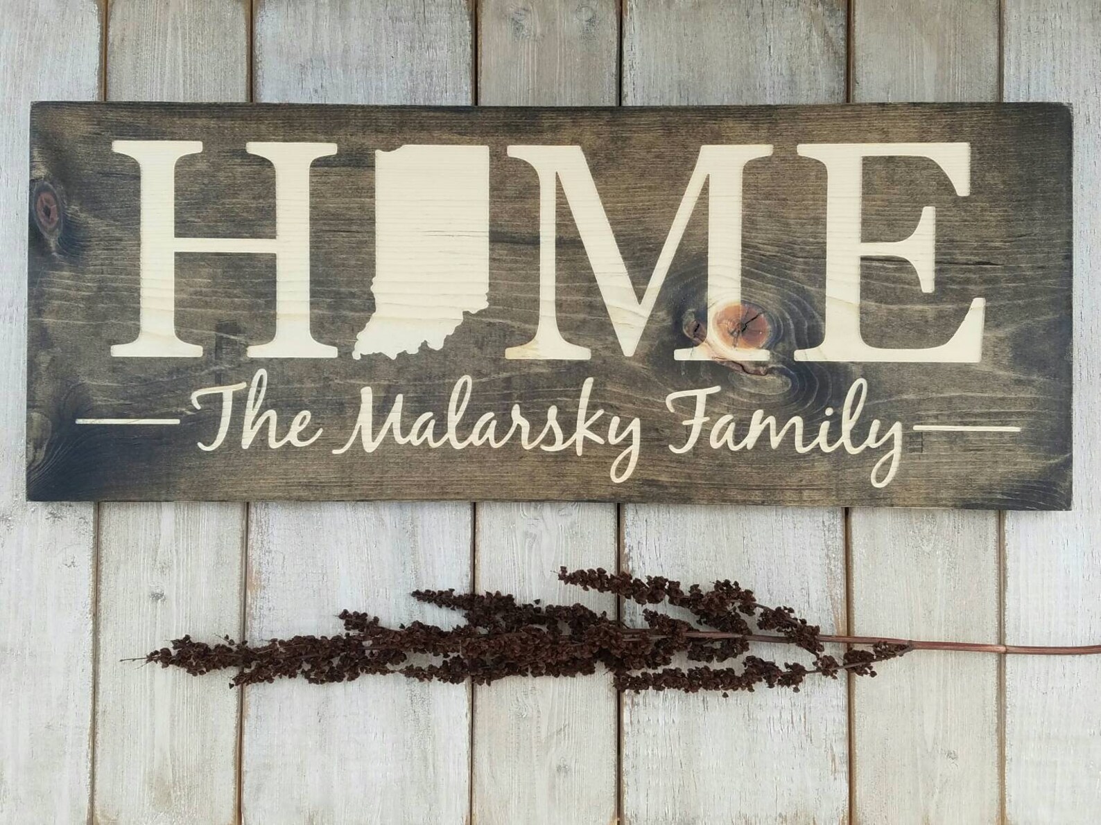 Indiana Home Sweet Home Indiana Sign Indiana Decor Indiana Etsy