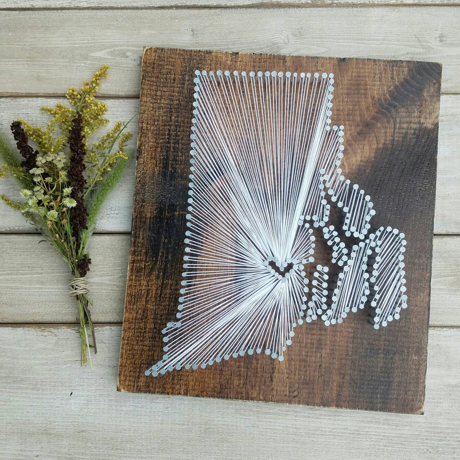 Rhode Island String Art Rhode Island Decor State String Art Etsy