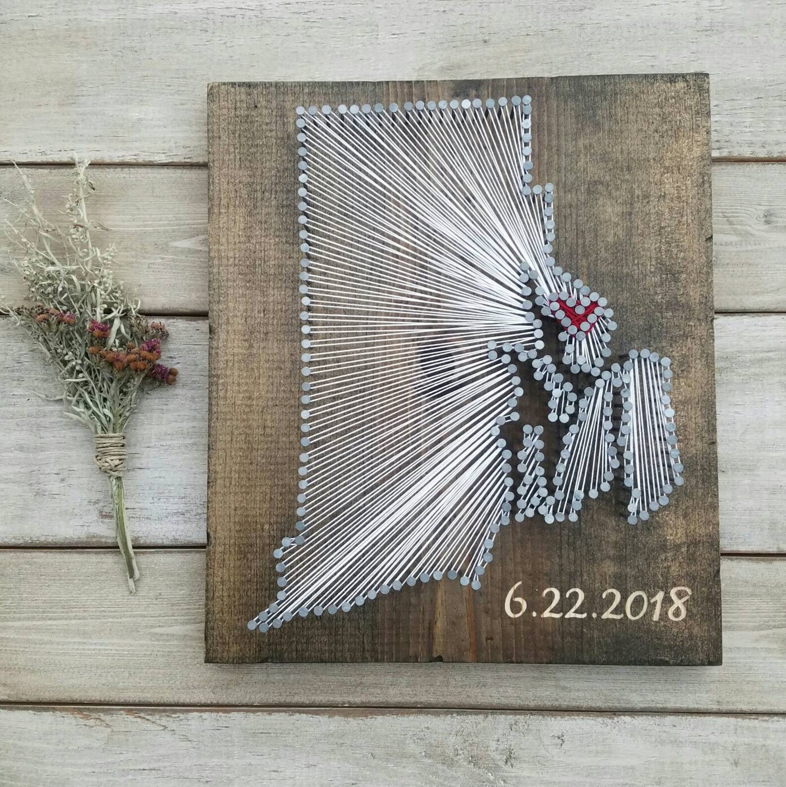 Rhode Island String Art Rhode Island Decor State String Art Etsy