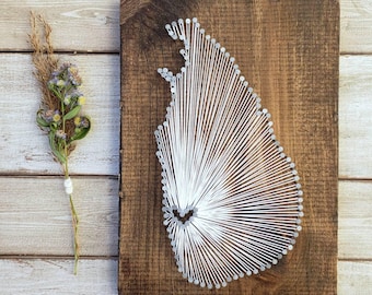 Sri Lanka String Art, Sri Lanka Decor, Sri Lanka Nail Art, Sri Lanka Gift, Destination Wedding Rustic Decor custom sign Sri Lanka love, 9x13