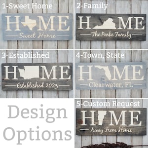 Engraved Vermont State Sign, Rustic Home Decor, Customizable Bild 2