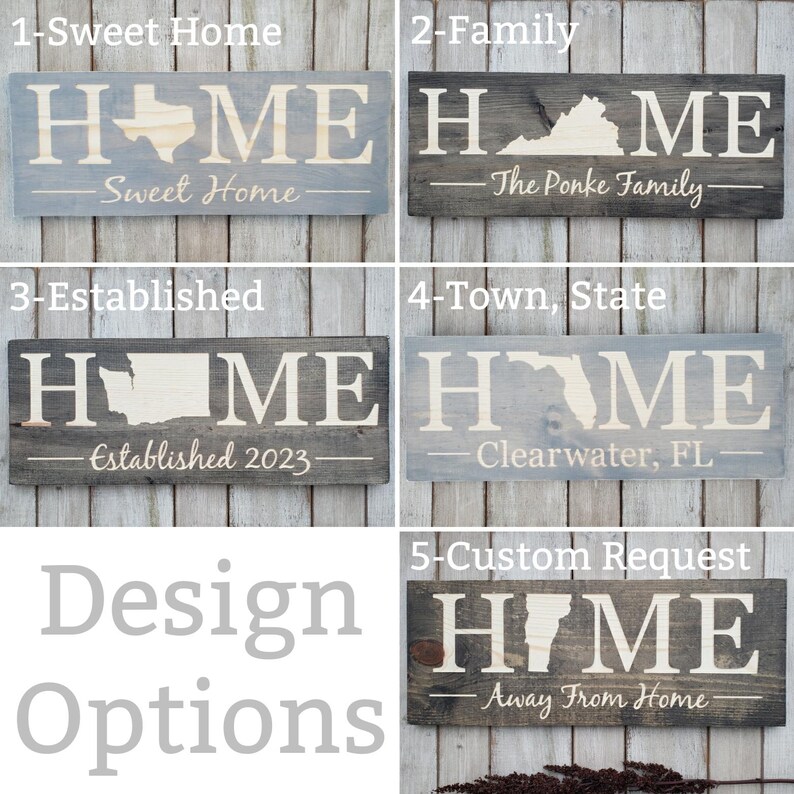 Engraved Vermont State Sign, Rustic Home Decor, Customizable Bild 2