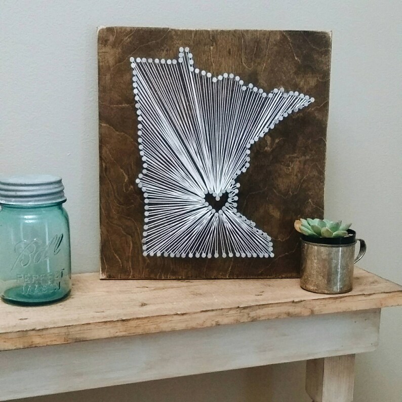 DIY Minnesota String Art Kit State String Art Kit Minnesota | Etsy