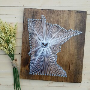 DIY Minnesota String Art Kit, State String Art Kit, Minnesota Nail Art ...