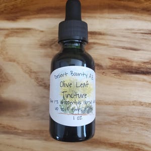 Olive Leaf Tincture - herbal infusion/extract - 1 oz