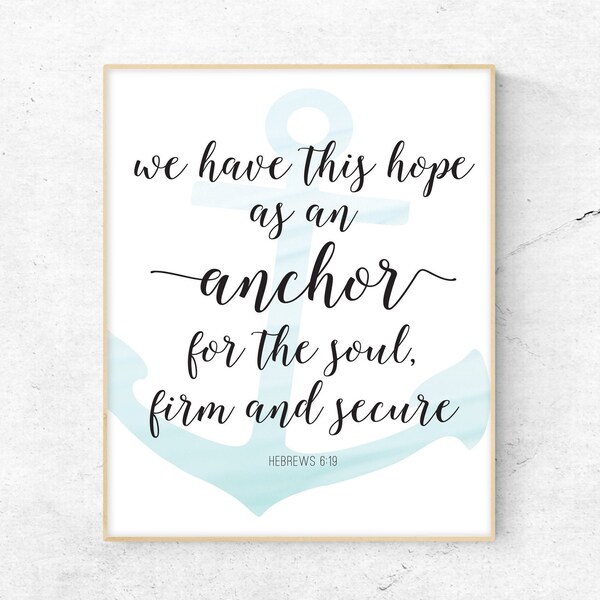 Anchor Scripture Etsy
