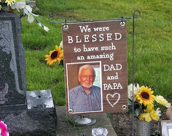 Memorial Decal, RIP Sticker, Car Sticher, Memory Flag, Photo Memorial Flag, Cemetery Flag, RIP, Garden Flag, Memorial Sign