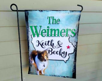 House Flag, House Flag, Name Flag, Garden Flag, Personalized Flag, House Flag, Vinyl Flag