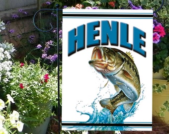 Fishing Garden Flag, Personalized Flag, Fishing Flag, Fishing Sign