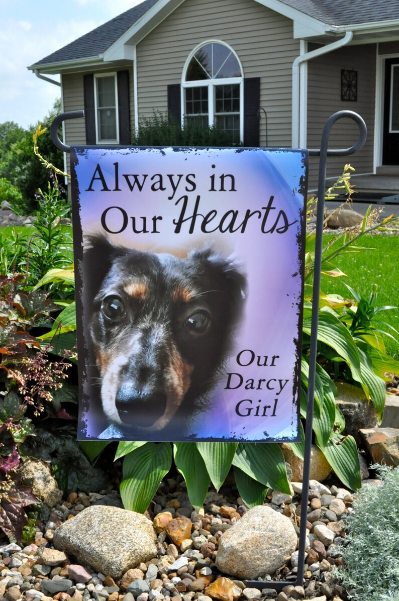 Pet Memorial Flag Garden Flag Personalized Flag Garden Etsy