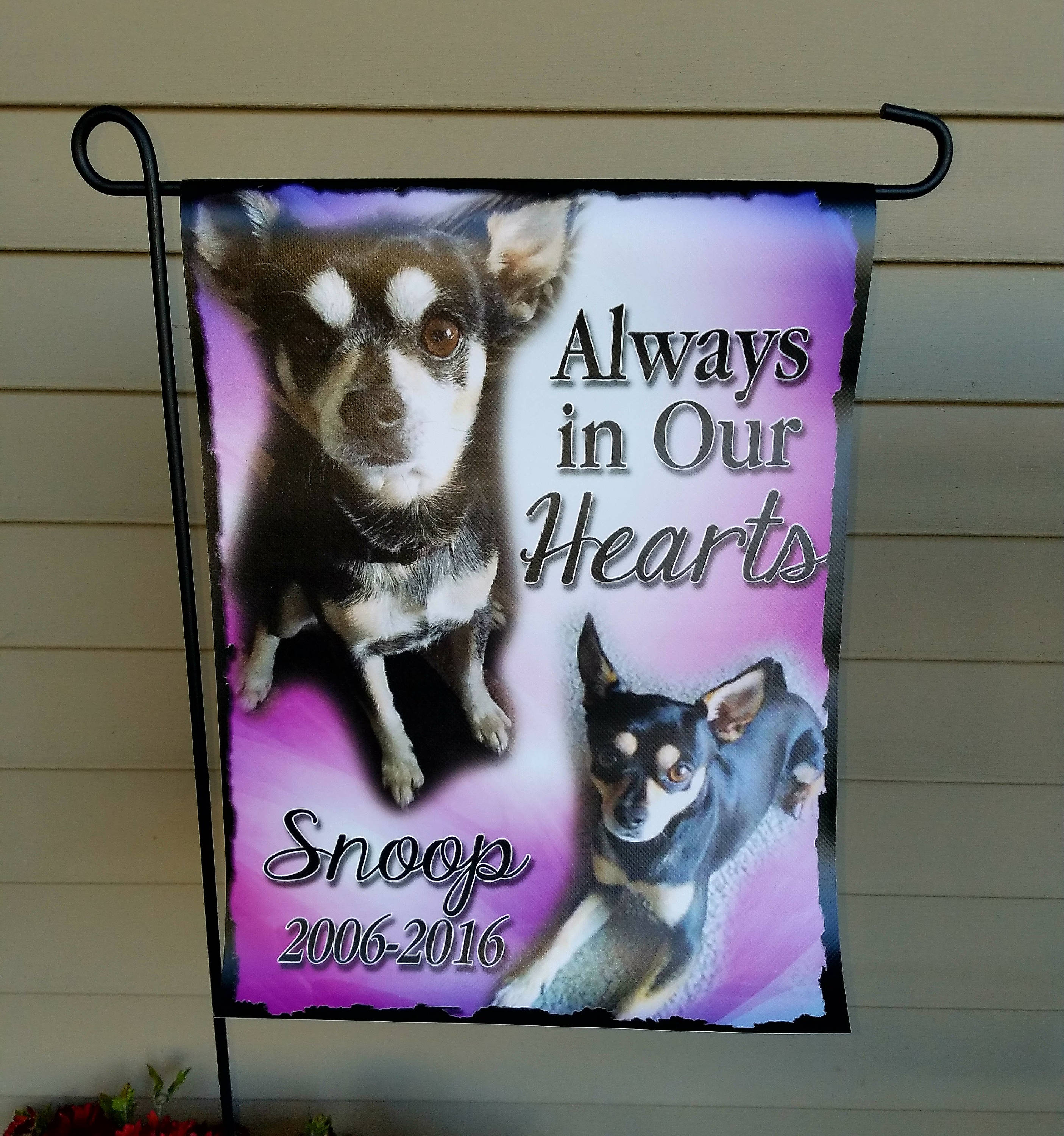 Pet Memorial Flag Garden Flag Personalized Flag Garden Etsy