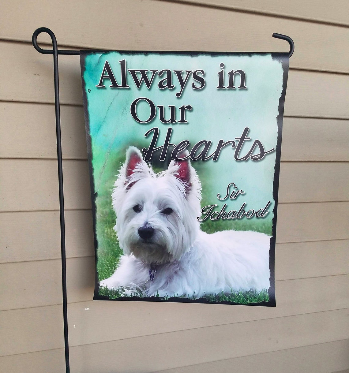 Pet Memorial Flag Garden Flag Personalized Flag Garden Etsy