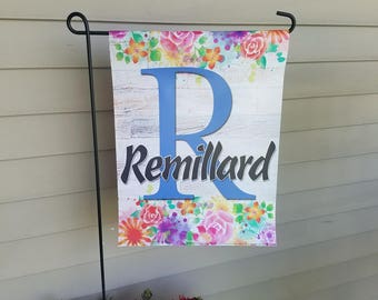 Name Flag, Home Flag, Garden Flag, Personalized Flag, House Flag, Vinyl Flag