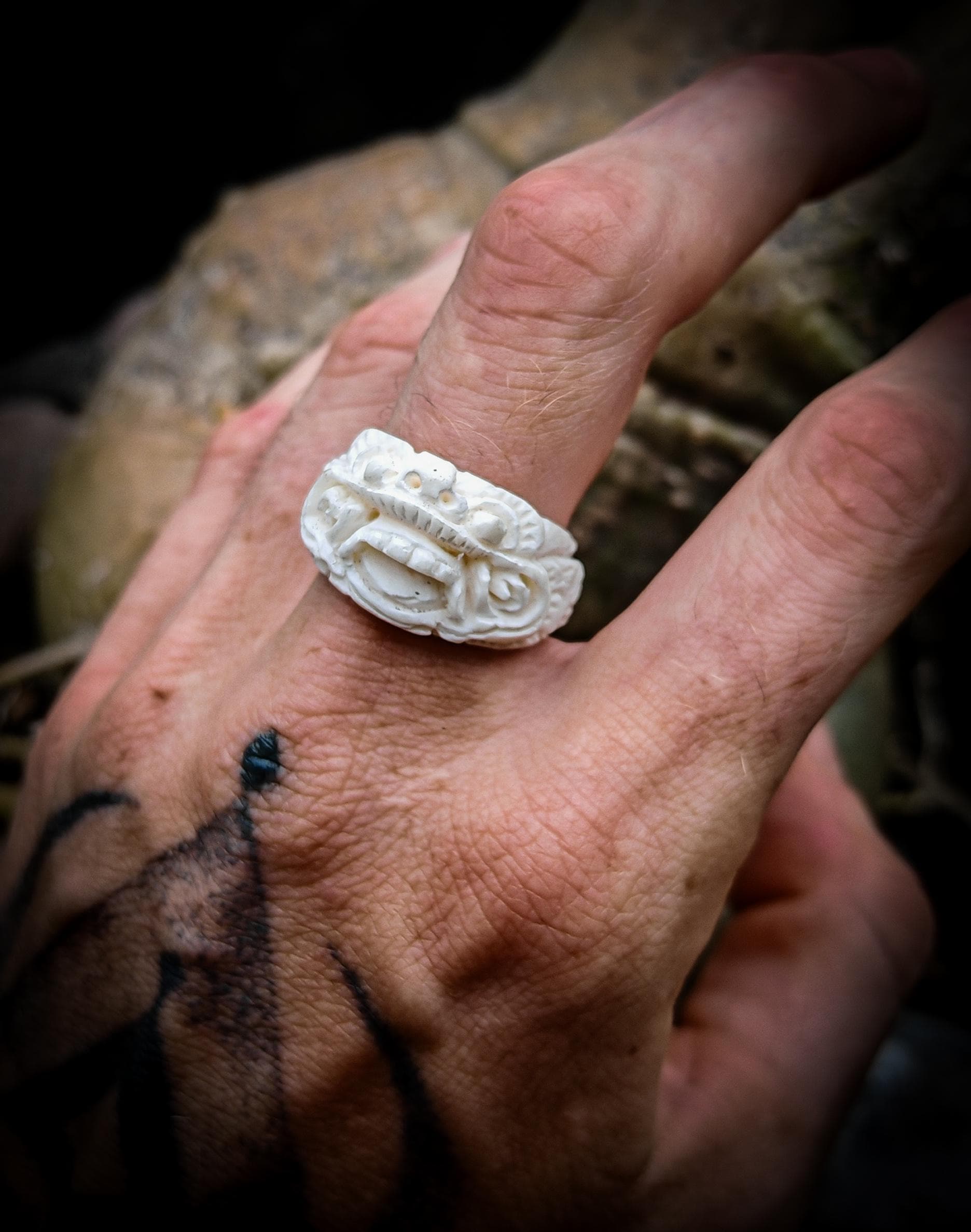Bali barong ring - Etsy 日本