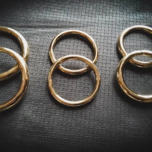 3 Sizes Brass Hoops Ears Weight OR Bracelet-Tribal Jewelry-Stretched Ears-Tribal Fusion Jewels-Boho-Underground-Alternative Jewelry-SP23