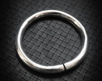 Silver Plated Hoops Ears Weight-2G-Minimalist Design-Industrial Jewelry-Ethnic Inspiration Earrings-Alternative Jewelry- Tribal Ears Weight-