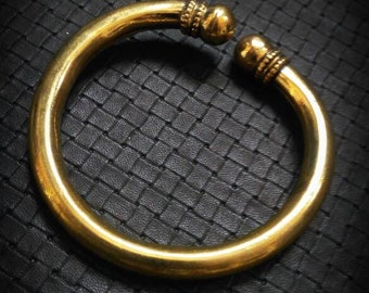 Traditional Indian Bangle- Brass OR Silver Plated- Rajsthani Jewelry-Tribal Fusion Bracelet-Tribal Ornament-Minimalist Design-Goddess- Boho