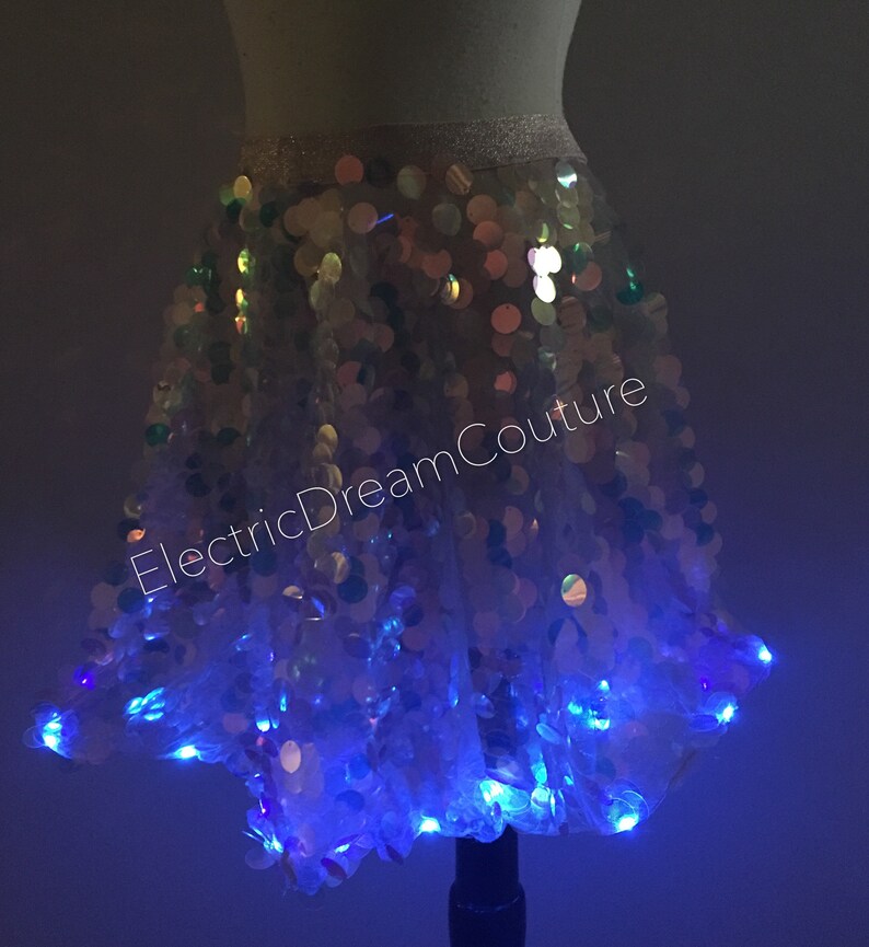 hologram Skirt costume Irridesent Skirt EDC Unicorn Skirt featival clothing,Halloween rave wear,rave Sequin Skirt Mermaid Mini Skirt