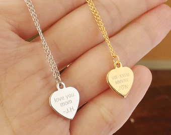 custom engraved necklace etsy