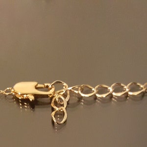 May include: A gold chain necklace with a lobster clasp closure.