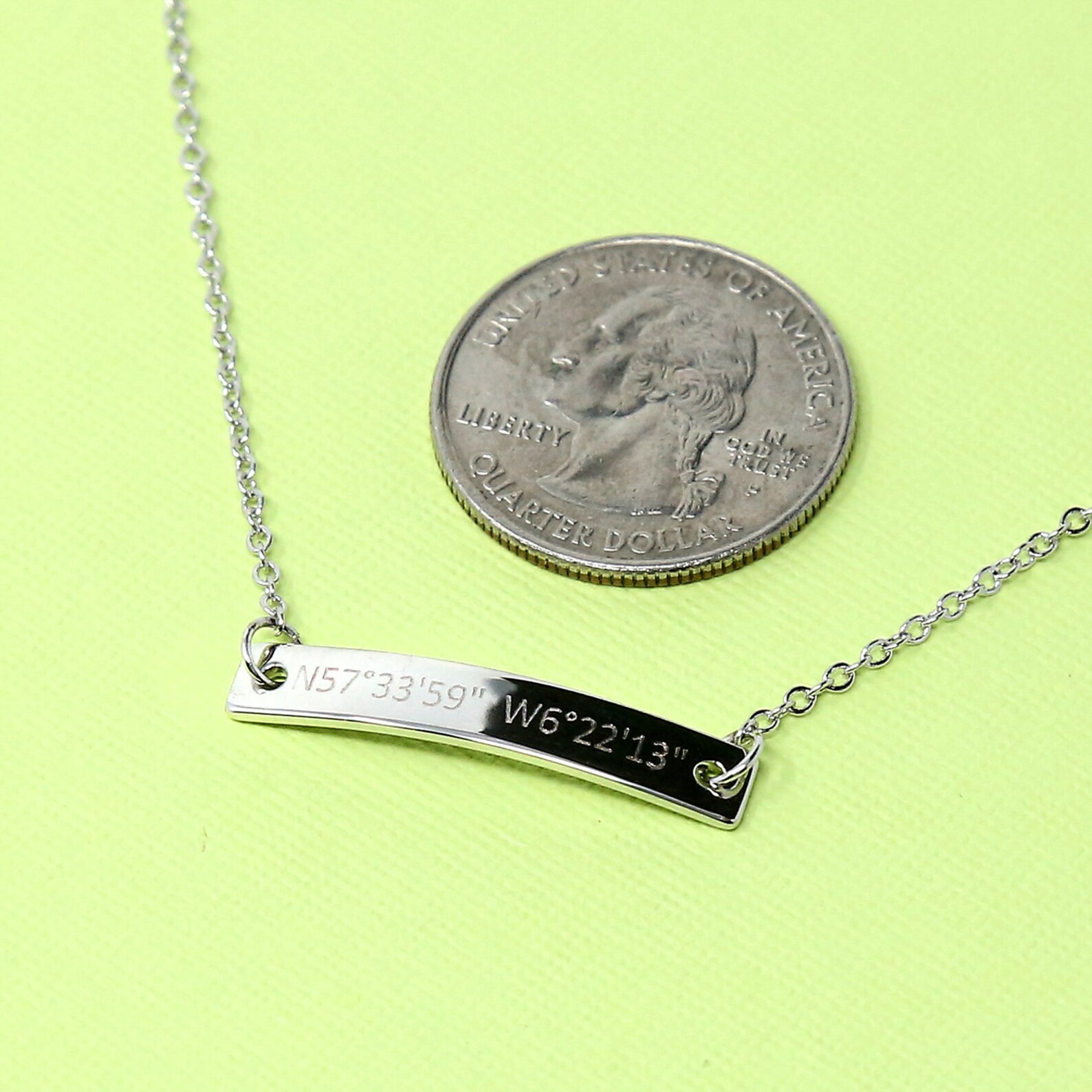 Custom Bar Necklace Custom Letter Necklace Personal Etsy