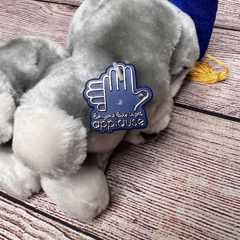 Vintage Applause graduation dog plush image 5