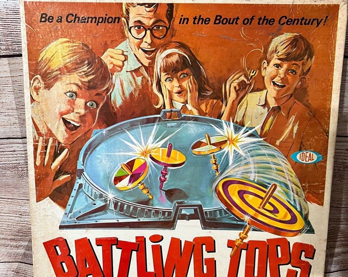 Vintage 1968 Battling Tops Board Games Ideal Toy Corp, 1968 Etsy
