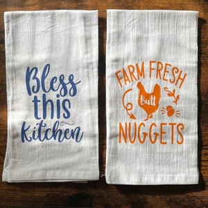 Handmade kitchen tea towels kitchen decor