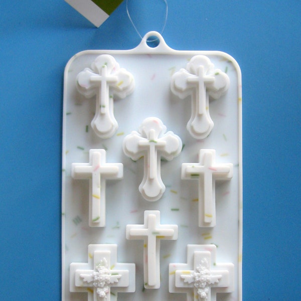 CROSS Candy Mold/ Cross Silicone Candy Mold/ Christian Cross Silicone Mold/ Chocolate Candy Cross Mold/ Silicone Cross Craft Mold