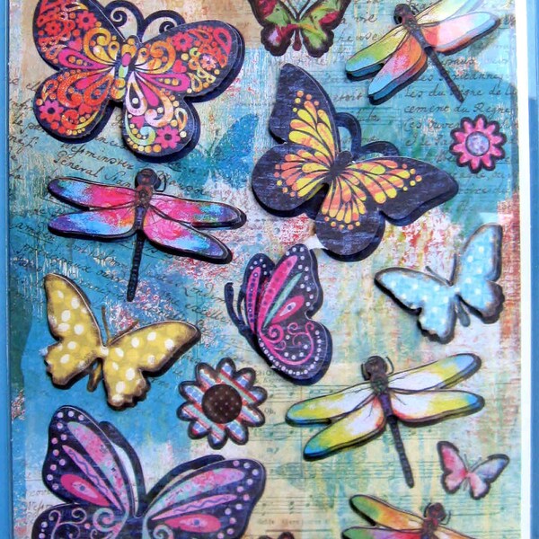 Butterfly Popup Stickers Etsy