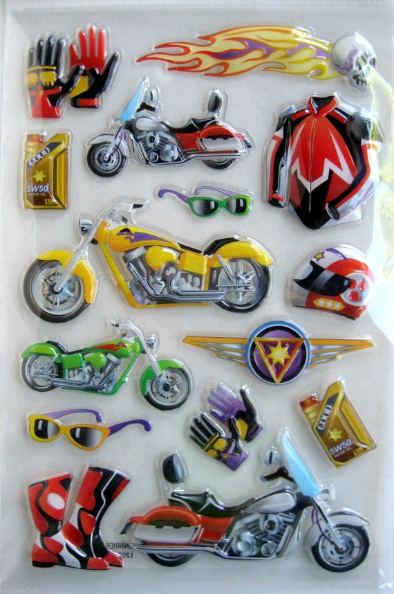Buy MOTORCYCLE BIKE STICKERS 3D Pop up Stickers Guys Motorcycle Stickers Motorcycle Stickers Craft Stickers Card Making Online in India Etsy