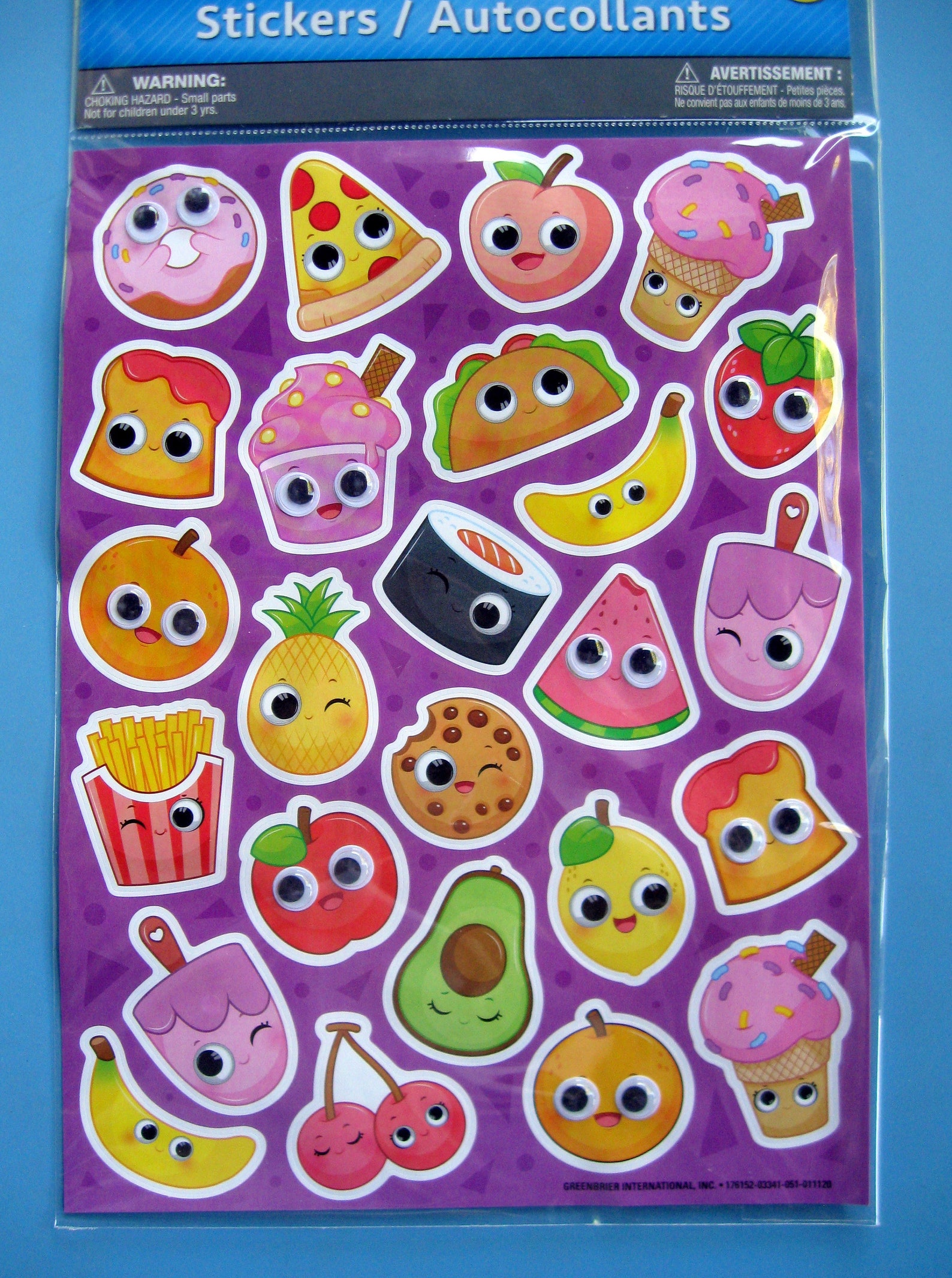 Googly Eye FUN FOOD STICKERS/ Kids' Fun Food Craft Sticker Etsy