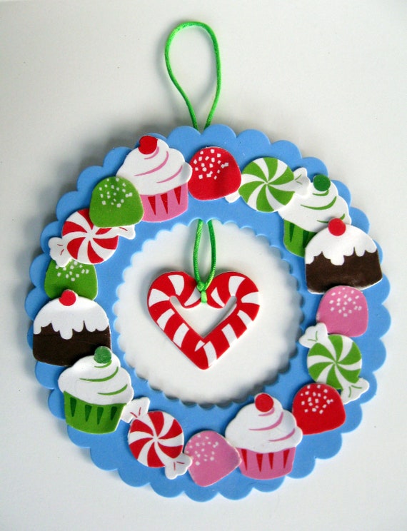 Download Christmas Sweet Treats Wreath Foam Craft Kit Etsy PSD Mockup Templates
