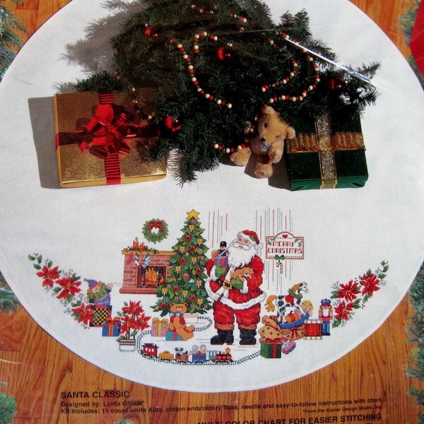 Cross Stitch Tree Skirt Etsy