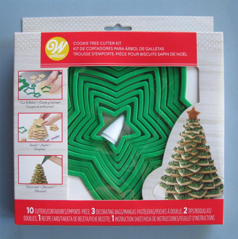 CHRISTMAS TREE Stackable Cookie Cutter Set/ 10 Tier Christmas Etsy