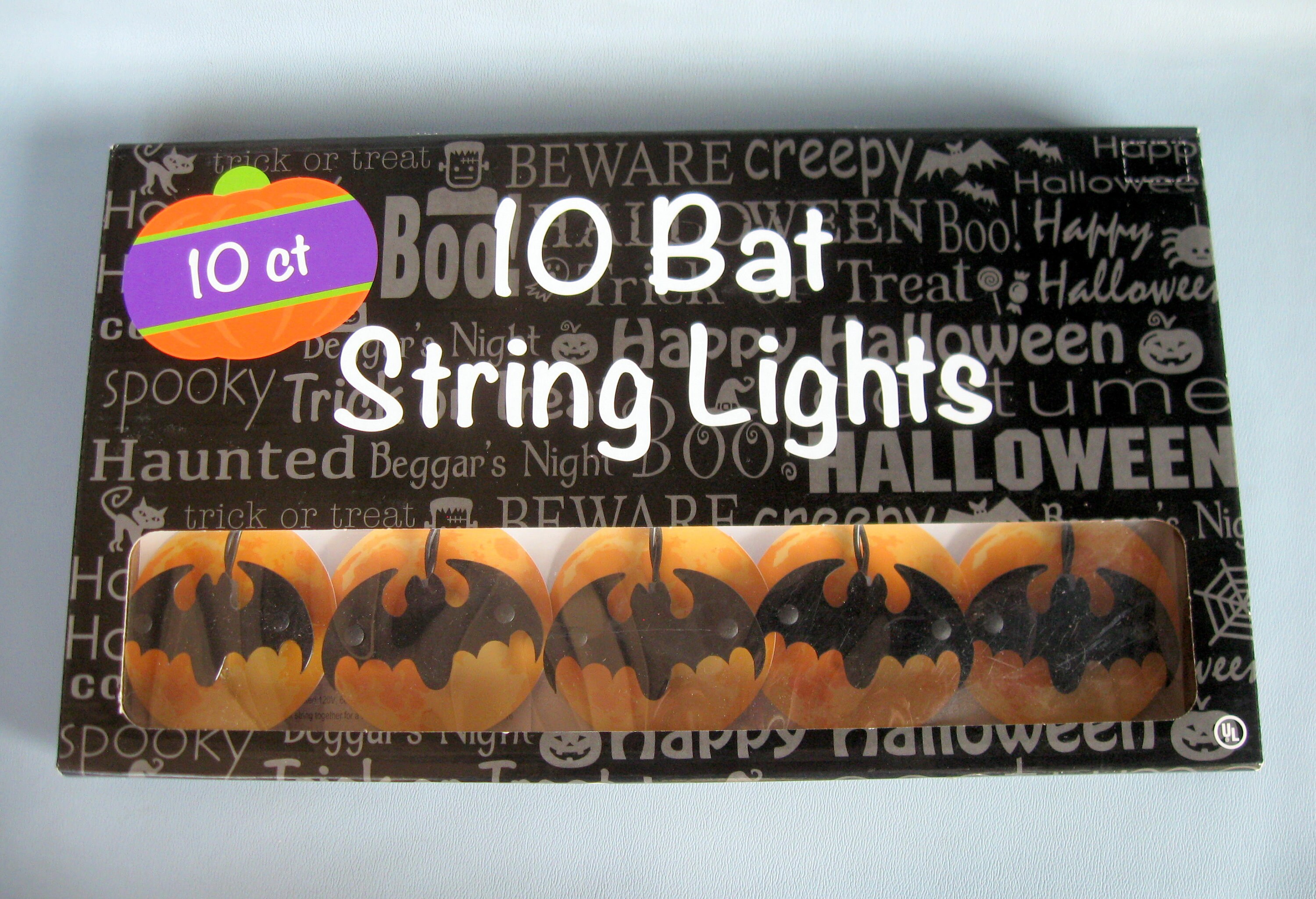 BAT STRING LIGHTS Set/ Vintage 10 Bat String Lights/ Set of 10 Etsy