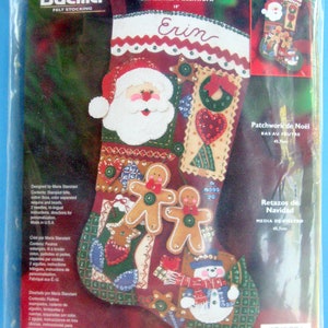 Abaodam 4pcs Xmas Embellishment Handmade Christmas Stockings Kits Felt Xmas  Stocking Kits Felt Applique Ornament Kit Toy for Kids DIY Accessories