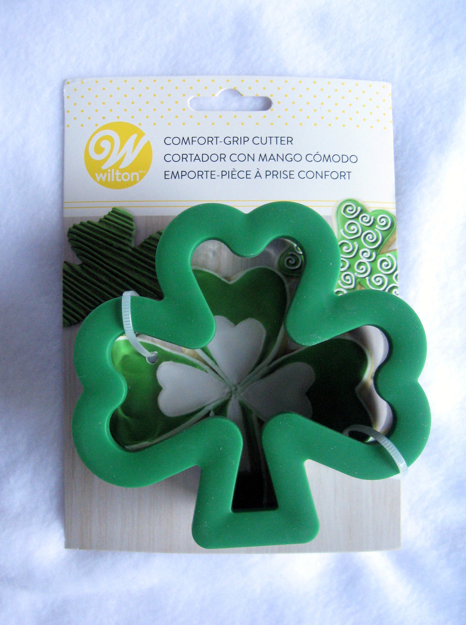 Shamrock Cookie Cutter/ Shamrock Comfortgrip Metal Cookie Etsy