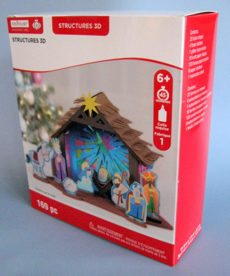 CHRISTMAS NATIVITY 3D Foam Craft Kit/ Baby Jesus Christian Etsy