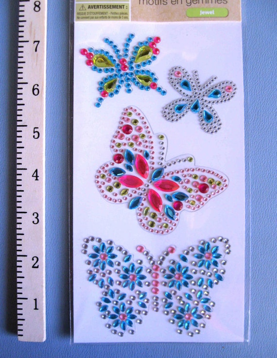 Butterfly Painting Kids Set Diamond Art Sticker Craft With Gem