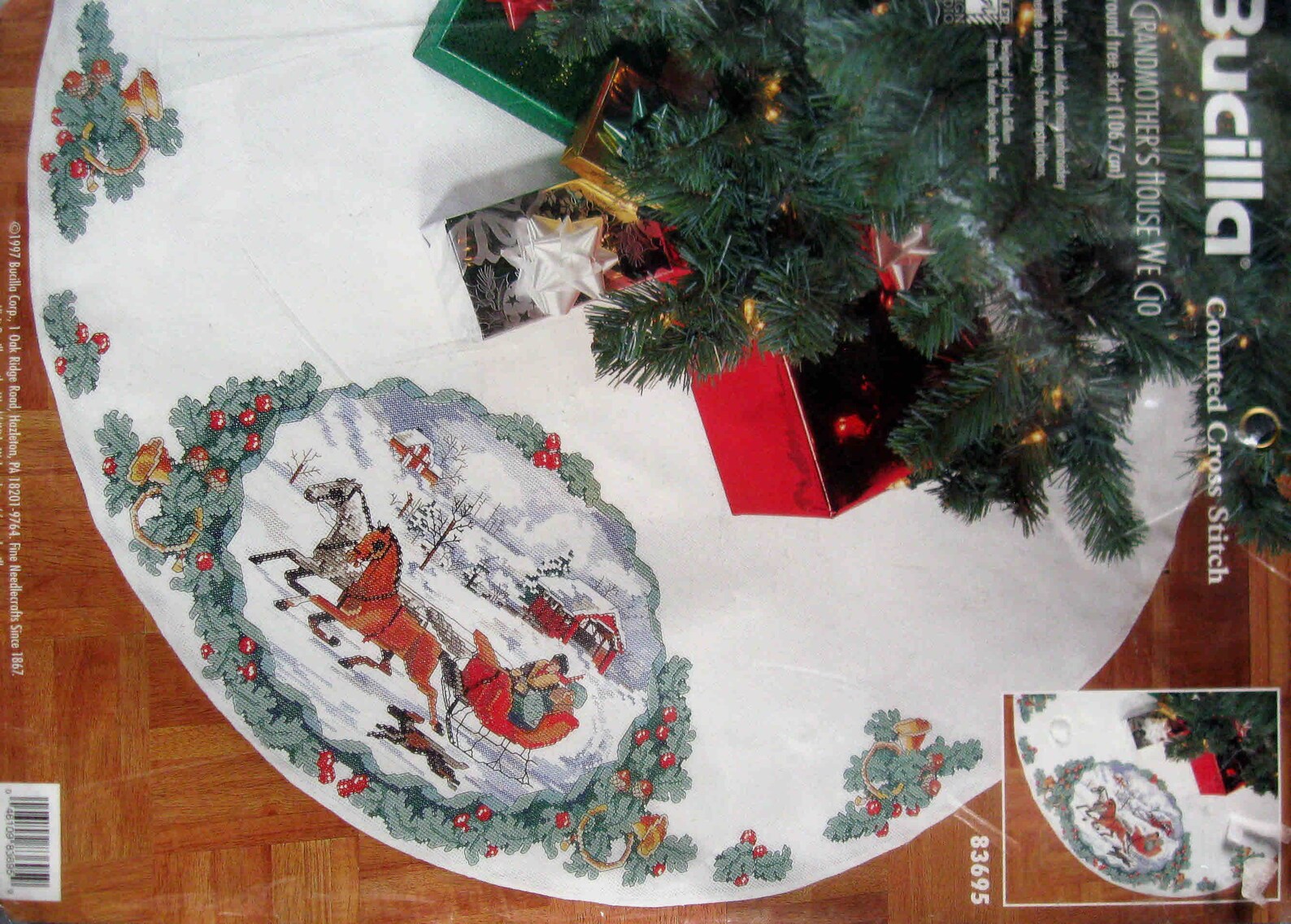 Christmas Tree Skirt Kit 42 Round To Etsy