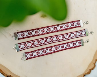 Latvian folkloric Bracelet with "Auseklis" - Latvian folkloric Star sign / made in latvia